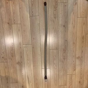 Men’s beige woven belt